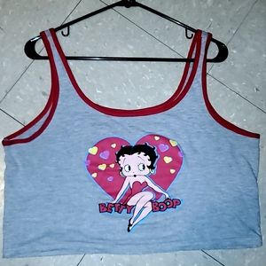 Betty Boop Cropped Tank Top